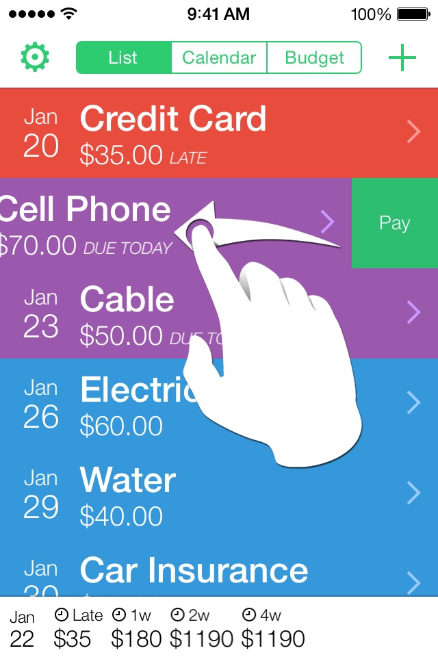 Jitto - bill reminder & budget screenshot 4