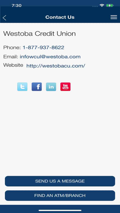 WestobaGO Mobile Banking App Screenshot