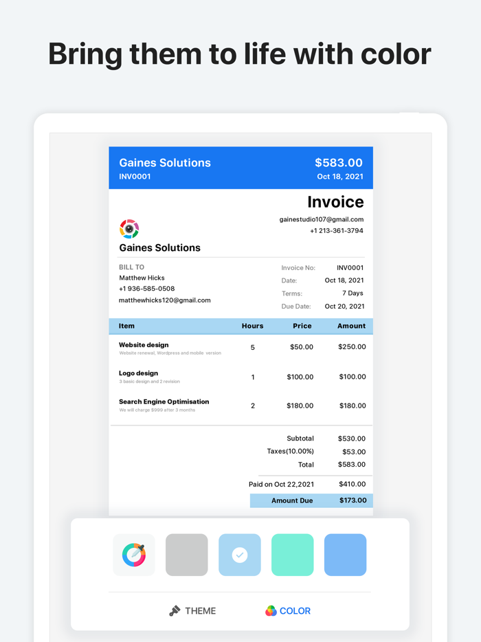 Invoice Create Quick and Simple