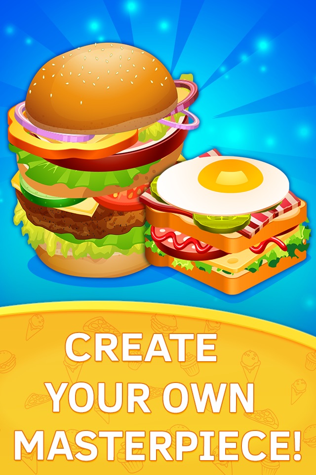 Burger Chef. Baby Kitchen Game screenshot 3