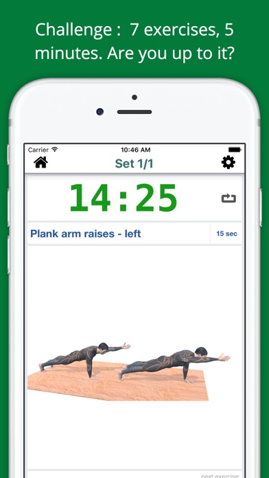 Screenshot #1 pour 5 Min Super Plank Workout