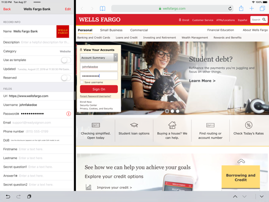 ReadySignOn iPad screenshot 5 - Productivity app