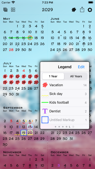 Screenshot #2 pour All‑in‑One Year Calendar SE