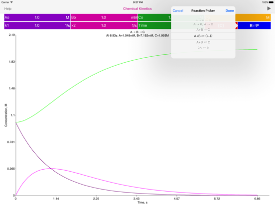 Screenshot #4 pour Chemical Kinetics