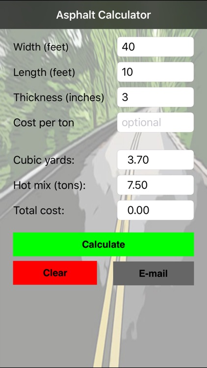 Asphalt Calculator by Jeremy Breaux