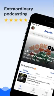 breaker—the social podcast app iphone screenshot 1