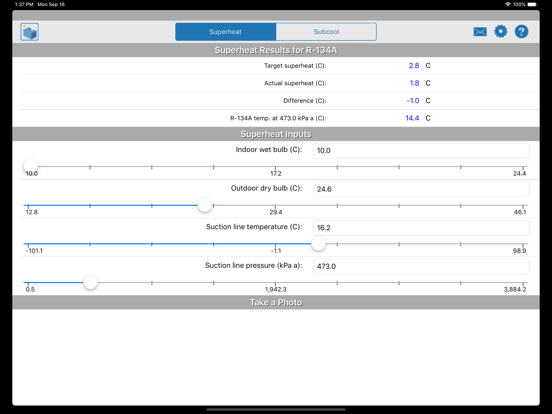 Screenshot #5 for HVAC RefCharge
