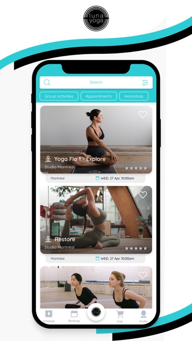 Luna Yoga Studio Screenshot