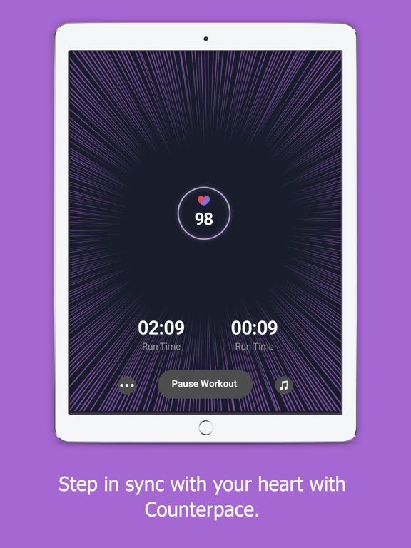Counterpace iPad screenshot 4 - Health & Fitness app