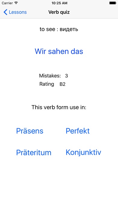 German Grammar Course A1 A2 B1 Screenshot