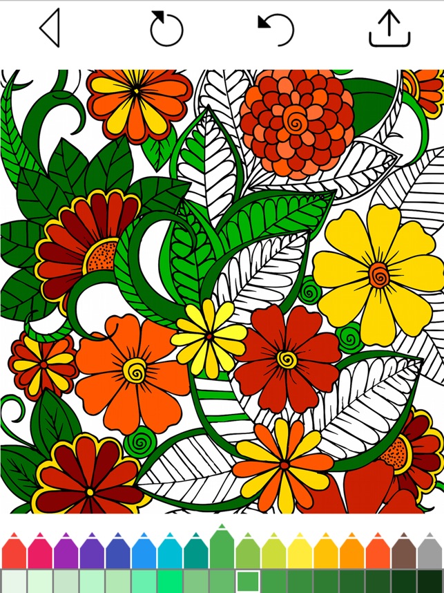 Flowers Coloring Book for Women, Relaxing and Stress Relief Coloring Pages  for Adults, Beautiful Botanical Illustrations. PDF, PNG for iPad 