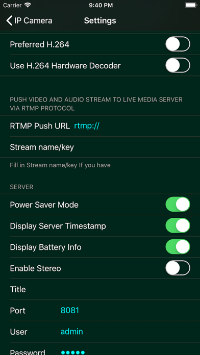 IP Camera Pro Screenshot