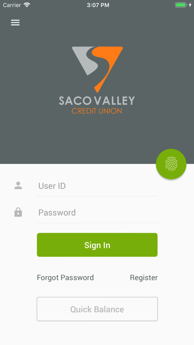 Saco Valley Credit Union Screenshot