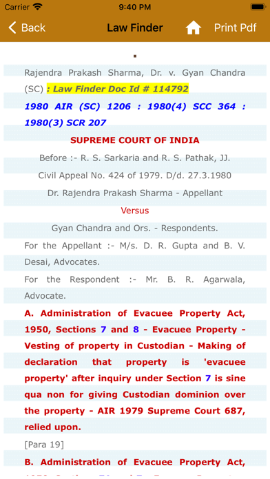 Supreme Court Law Reporter Screenshot