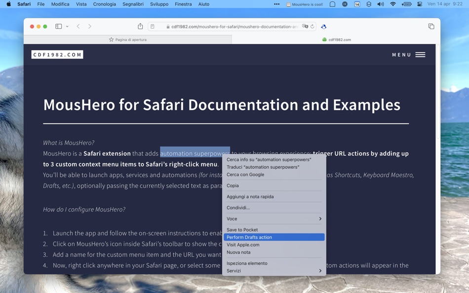 #2. MousHero for Safari (macOS) 由: Cesare Forelli