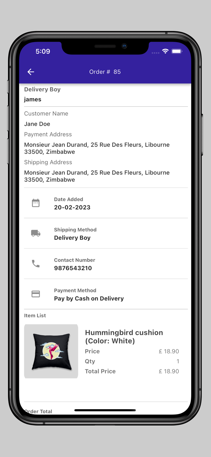 Prestashop Delivery Boy