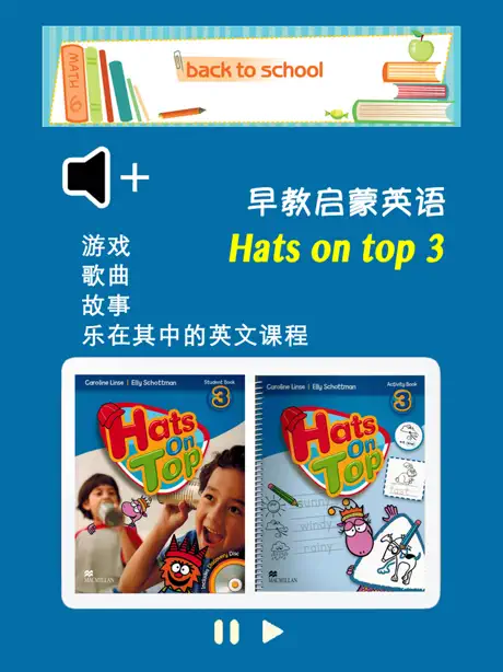 早教启蒙英语 Hats on top 3