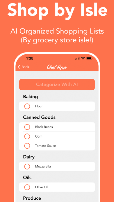 ChefApp - AI Recipe Creator Screenshot