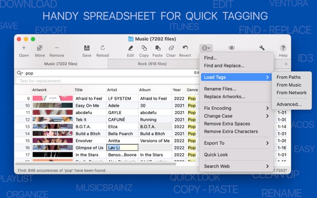 Meta: Professional music tag editor, for Mac.