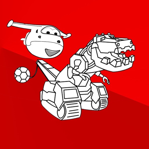 Dino Robot Coloring Book iOS App