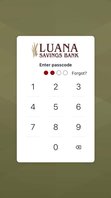 Luana Savings Bank Screenshot