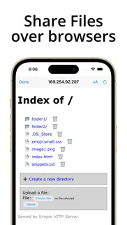 simple server: http server iphone screenshot 3