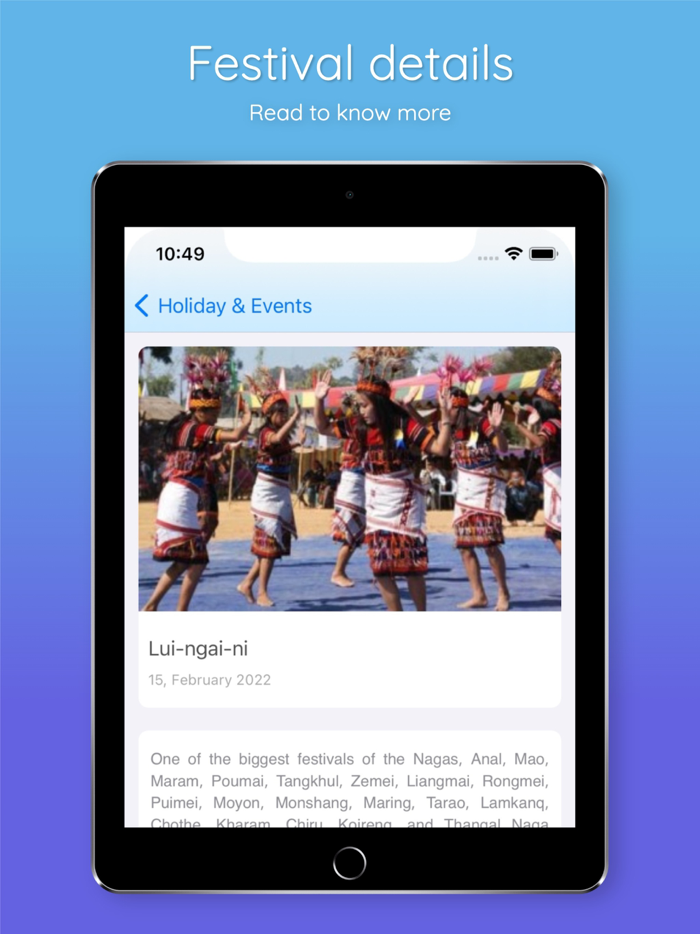 Manipuri Calendar App