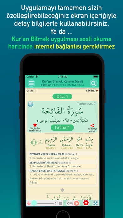 Kuran Bilmek Kelime Mana Meal Screenshot