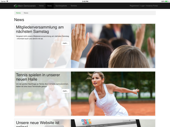 Screenshot #4 pour SPORTMEO Kursverwaltung & mehr