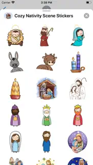 cozy nativity scene stickers iphone screenshot 2