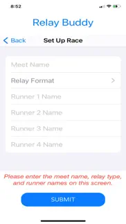 relay buddy race timer iphone screenshot 2