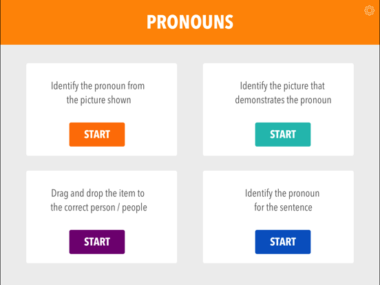 Screenshot #1 for Pronouns by Teach Speech Apps