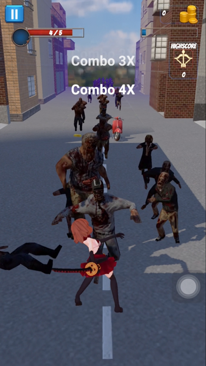 Anime Zombie Clash N Slash