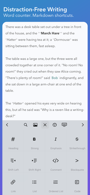 ‎ภาพหน้าจอ iWriter Pro