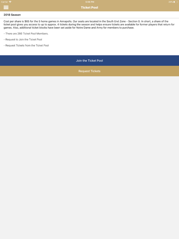 Navy Football Brotherhood iPad screenshot 4 - Sports app