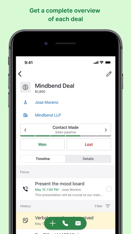 CRM sales tracker by Pipedrive screenshot-4