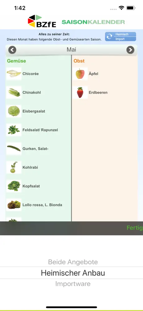 Saisonkalender