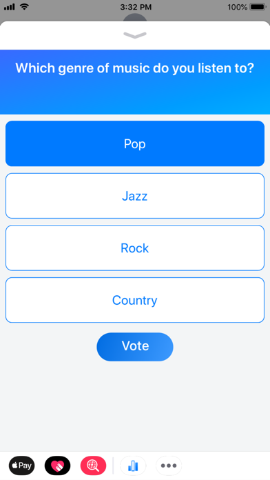 Tally - Polls for iMessage Screenshot