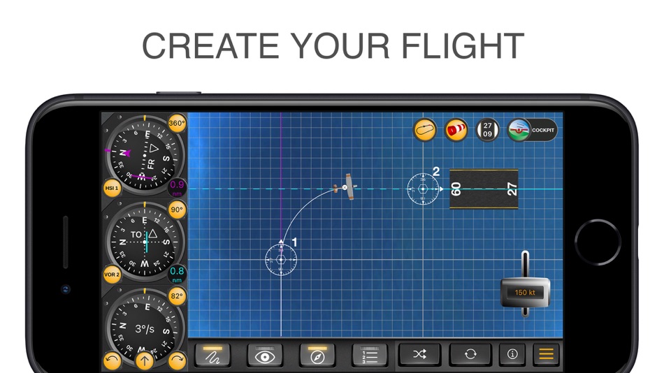 #3. IFR Flight Trainer Simulator (iOS) 由: Flygo-Aviation Ltd