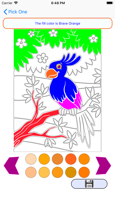 Screenshot #3 pour Live Animated Coloring Book