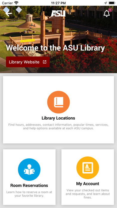 Arizona State University Screenshot