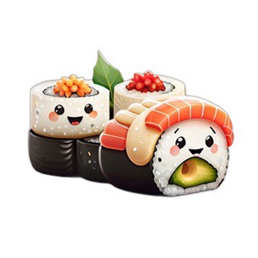Sushi Roll Cute Stickers