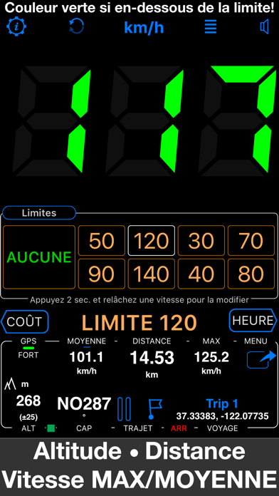 Screenshot #3 pour Compteur De Vitesse 55 Pro