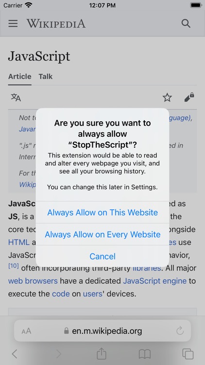 StopTheScript screenshot-4