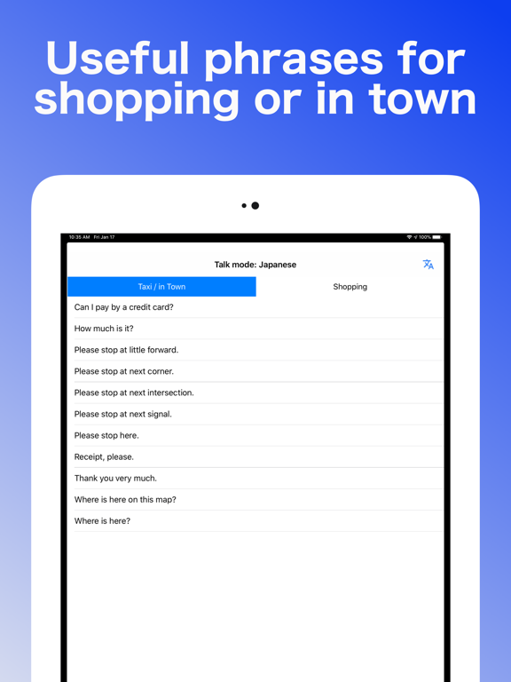 Map & Talk iPad screenshot 5 - Travel app