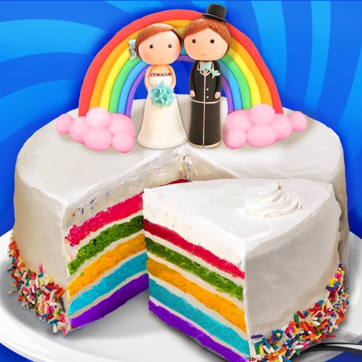 Wedding Rainbow Cake Icon