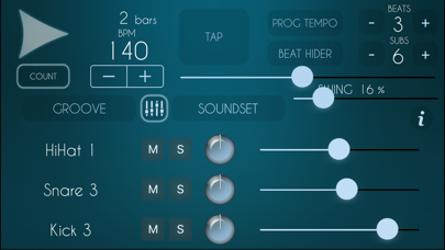 Screenshot #2 pour Super Metronome GrooveBox Lite