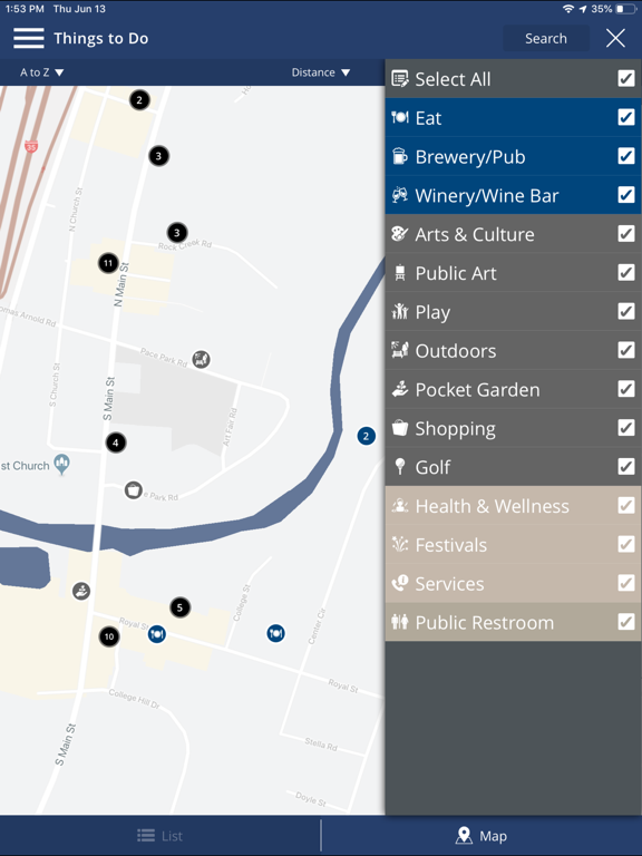 Visit Salado Texas! iPad screenshot 6 - Travel app