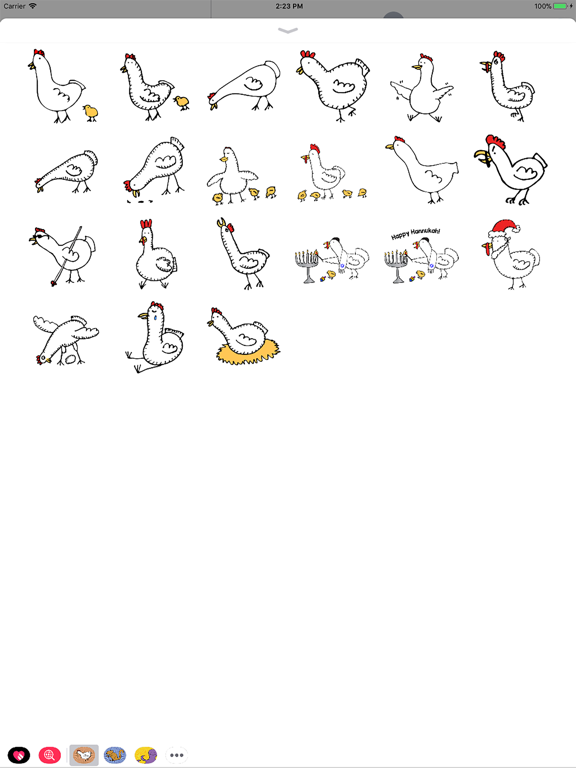 Screenshot #5 pour Happy Chickens Stickers