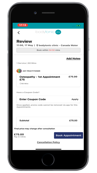 bodytonic clinic Screenshot